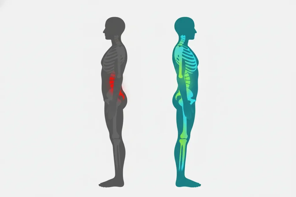 Sente dor lombar ou cervical? Descubra como a Quiropraxia na QuiroNutri® em Indaiatuba trata a hiperlordose, corrige a postura e alivia seus sintomas naturalmente.