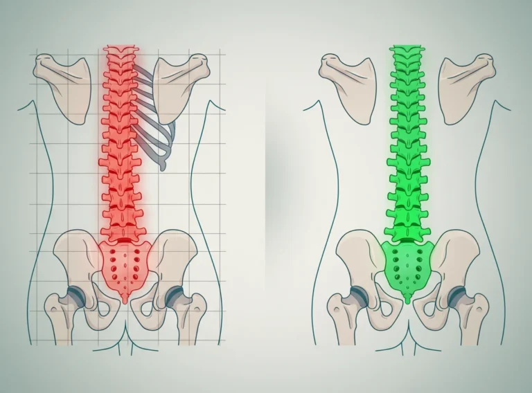 A pelve é a base da sua coluna. Entenda como a inclinação pélvica impacta sua postura, causa dores e como a quiropraxia pode corrigir.