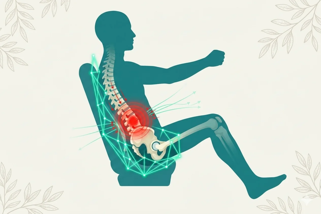 Dor ao Dirigir: Por Que Acontece, Ergonomia do Carro e o Papel da Quiropraxia — QuiroNutri® Indaiatuba